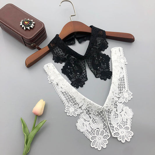 LA Spetskrage Svart chic